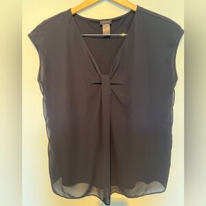 Elegant Navy Sleeveless Top